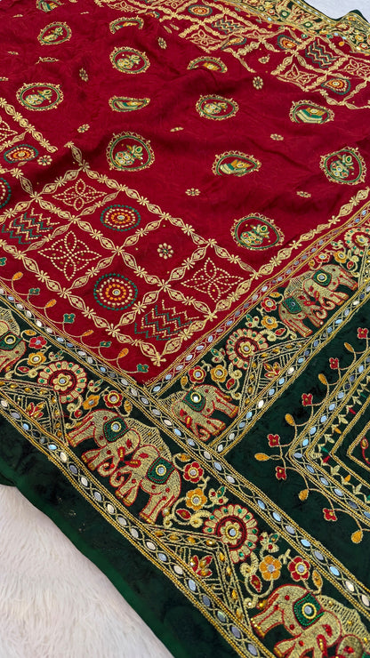 Kutchi Gharchola Saree (Doli-Barrat)