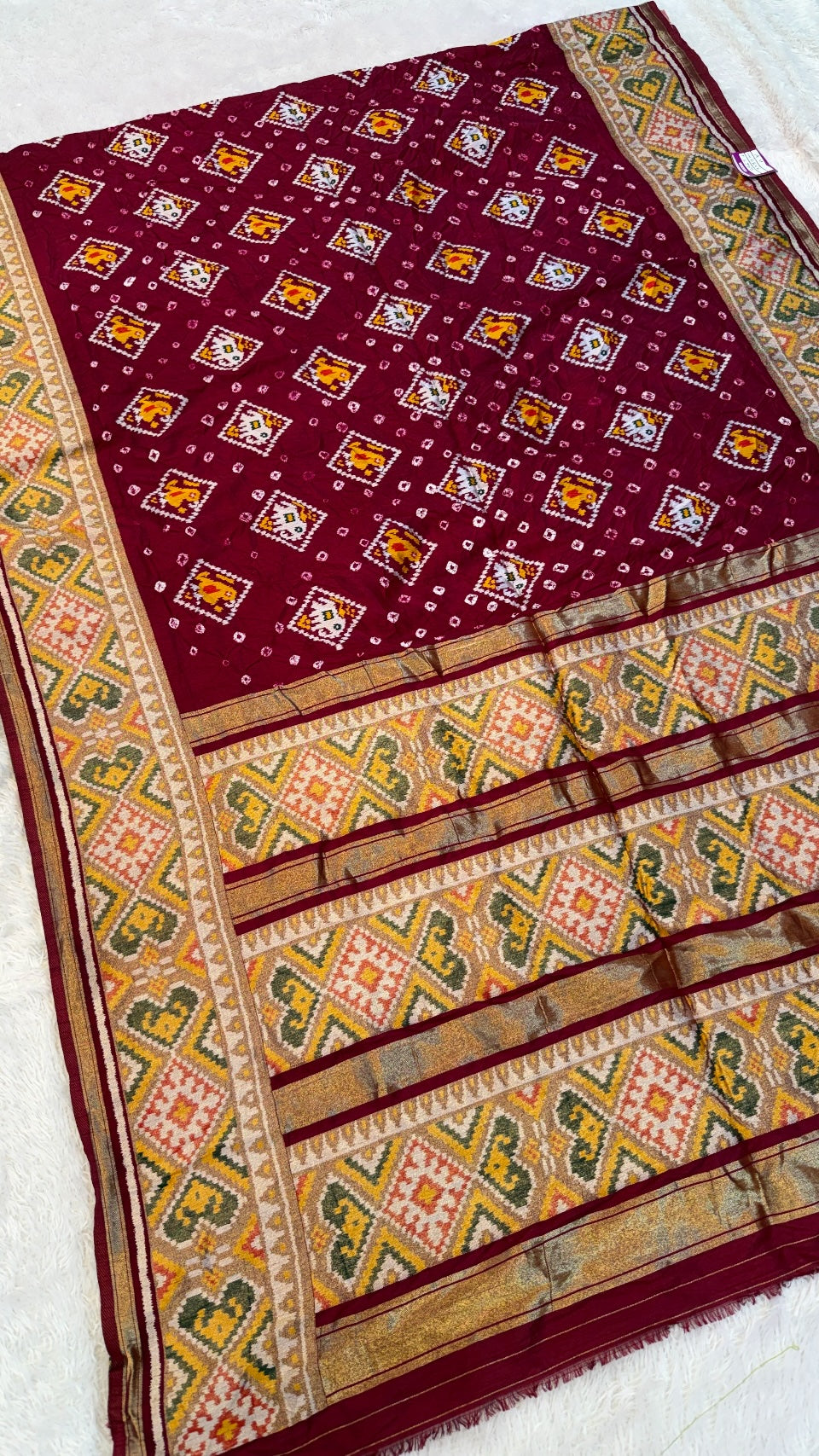 Hand Bandhani Saree SALE : 12