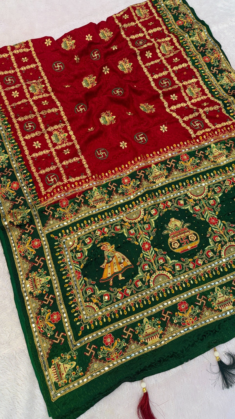 Kutchi Gharchola Saree (Kumbh)