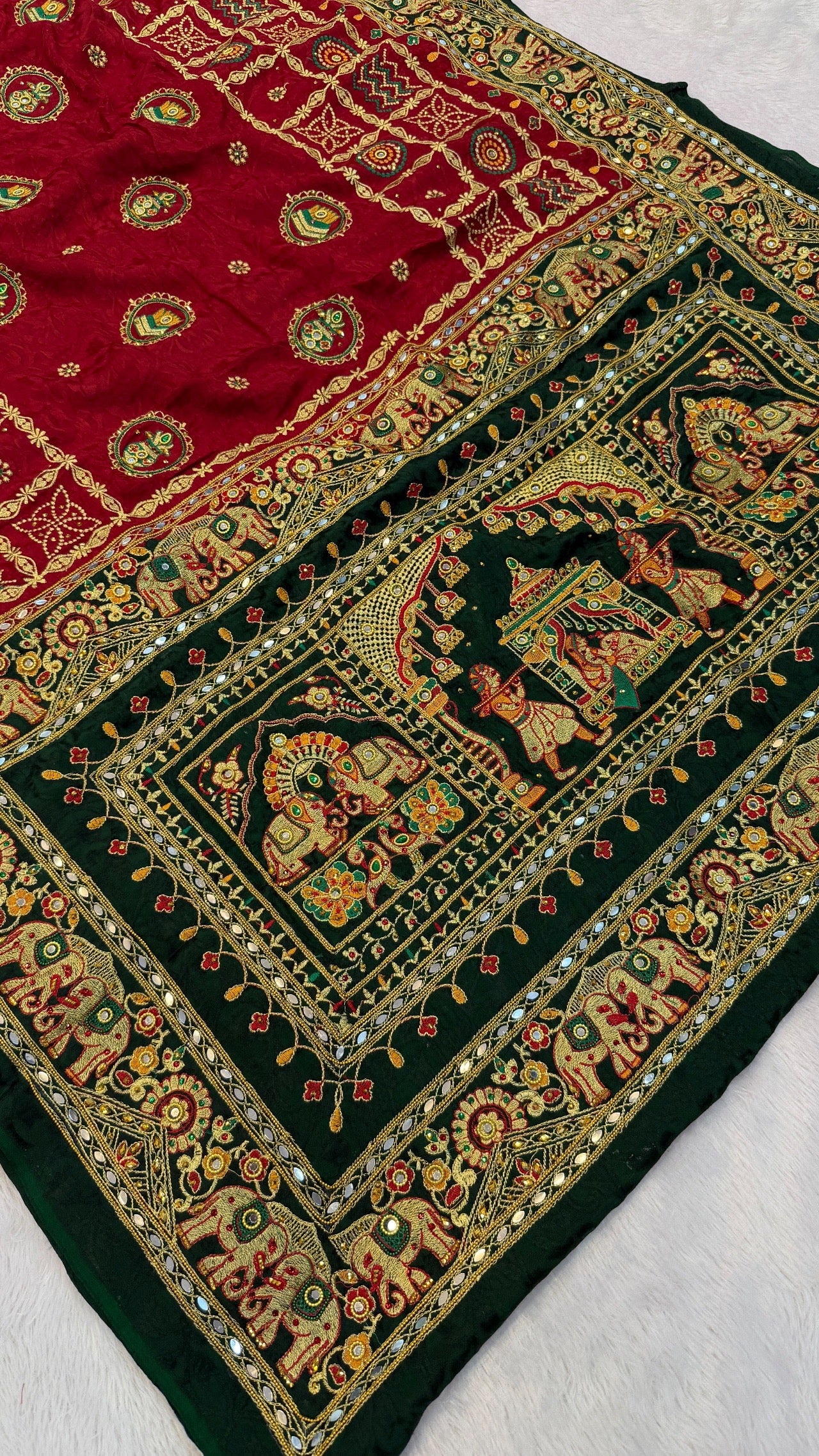 Kutchi Gharchola Saree (Doli-Barrat)