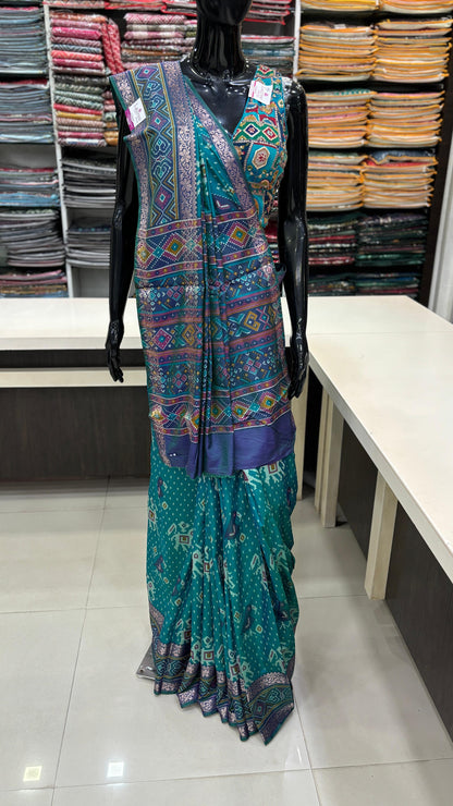 Patan’s Printed Patola Saree SALE 27