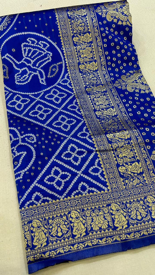 Lakhanavi Bandhani Saree