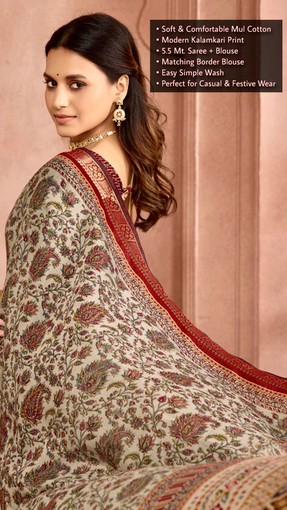 Casual Wear Mul Cotten Saree Vol.1