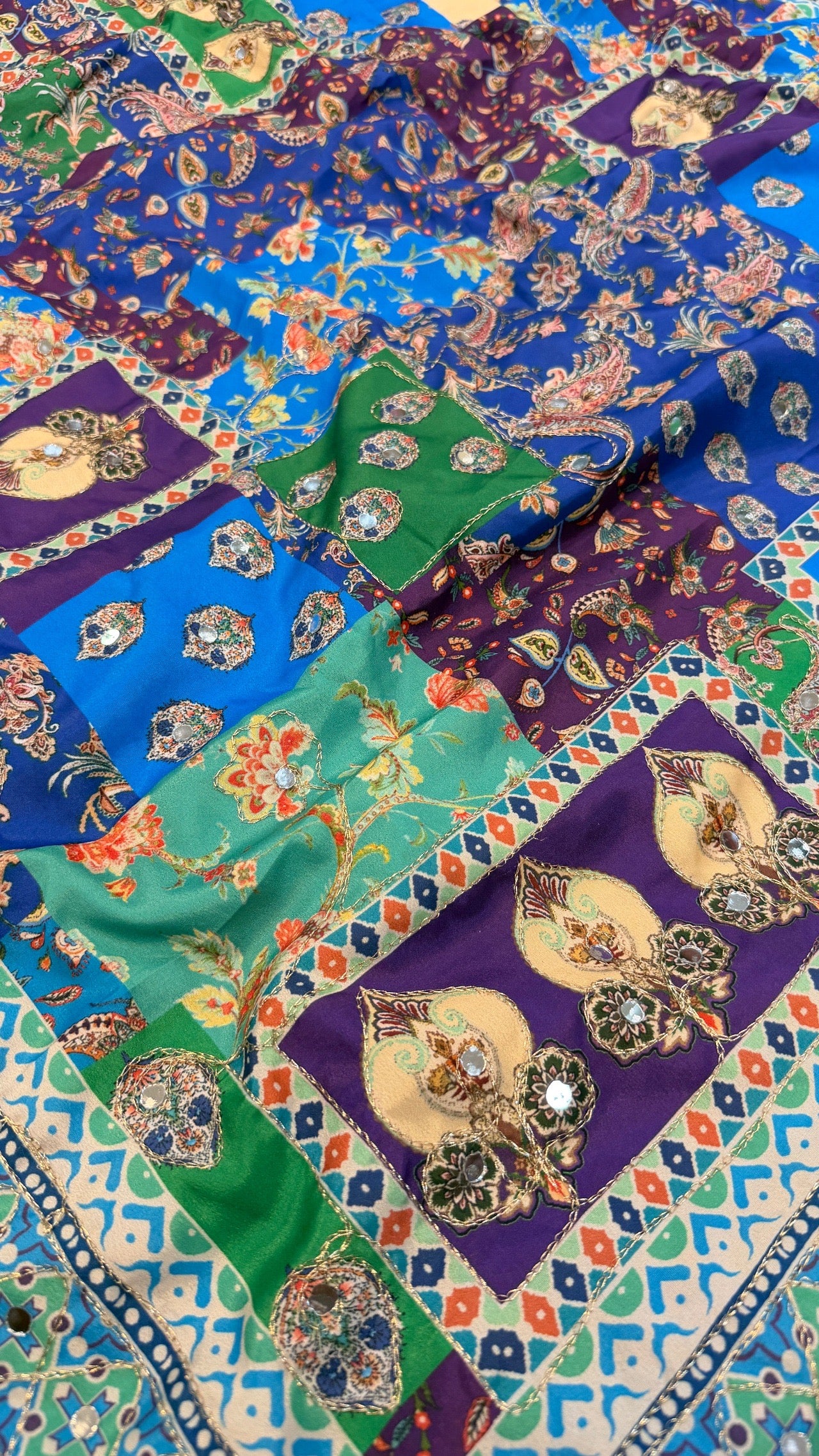 Sheesh Mahal Traditional Saree (1000+ Mirror)
