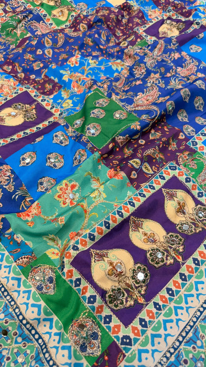 Sheesh Mahal Traditional Saree (1000+ Mirror)