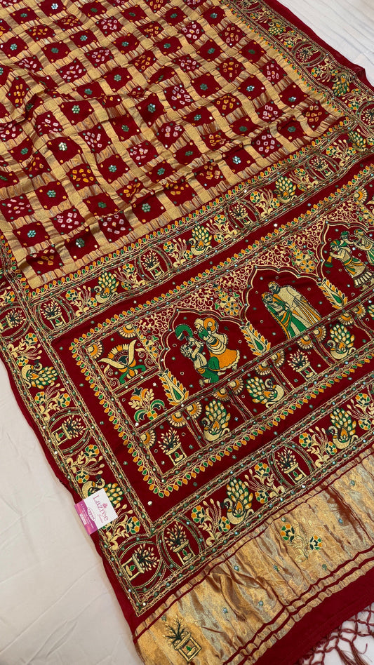Traditional Gharchola Saree (A)