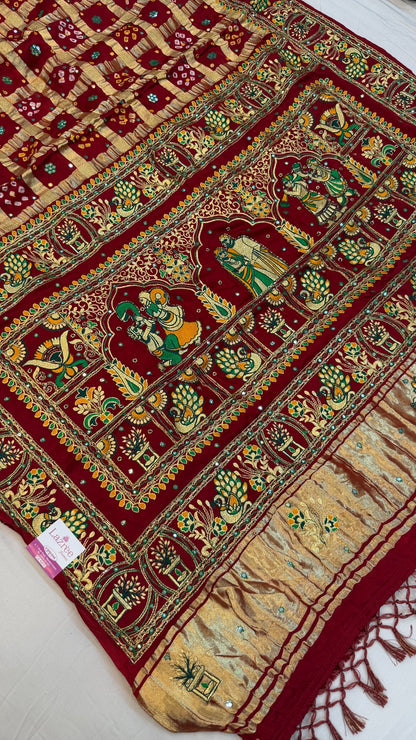 Traditional Gharchola Saree (A)