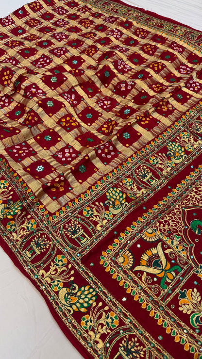 Traditional Gharchola Saree (A)
